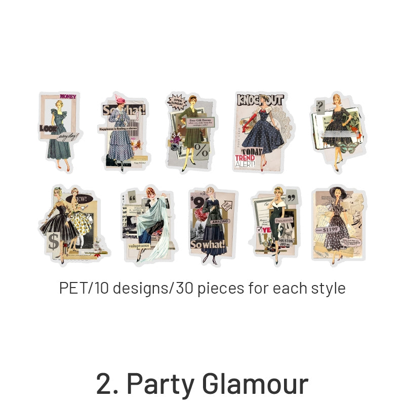 Fashion Note Series European Style Decorative Stickers sku-2