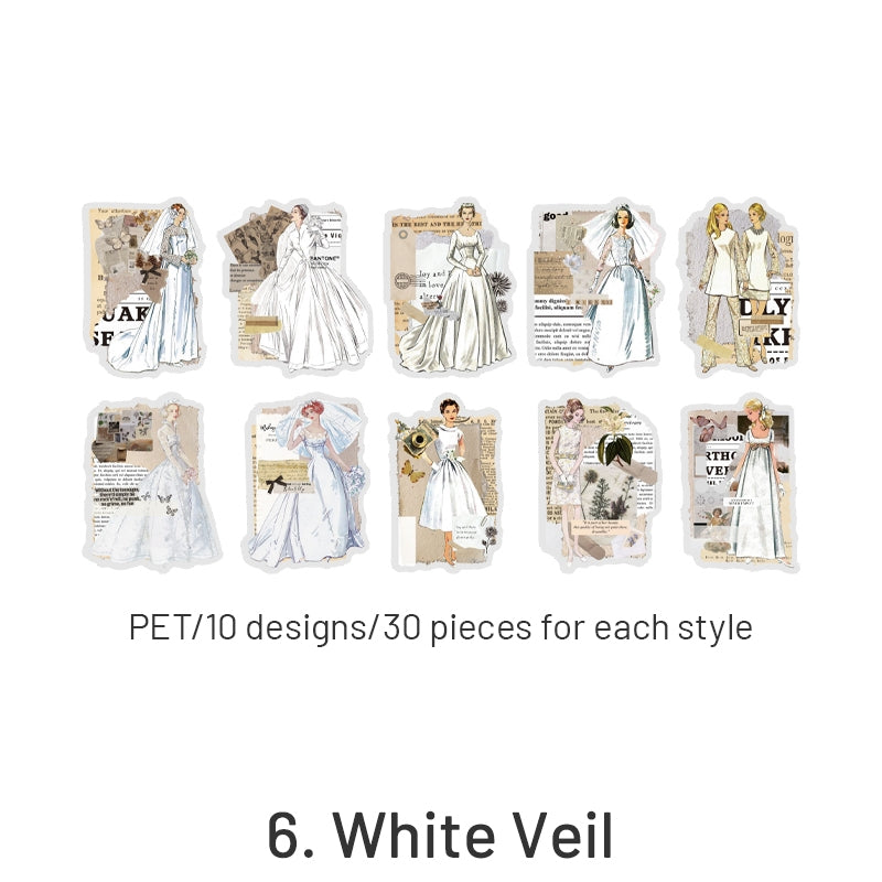 Fashion Note Series European Style Decorative Stickers sku-6