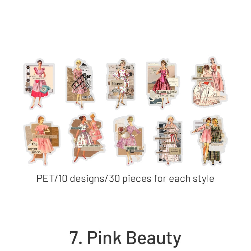 Fashion Note Series European Style Decorative Stickers sku-7