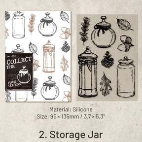 Favorite Four Seasons Series Vintage Clear Silicone Stamps8
