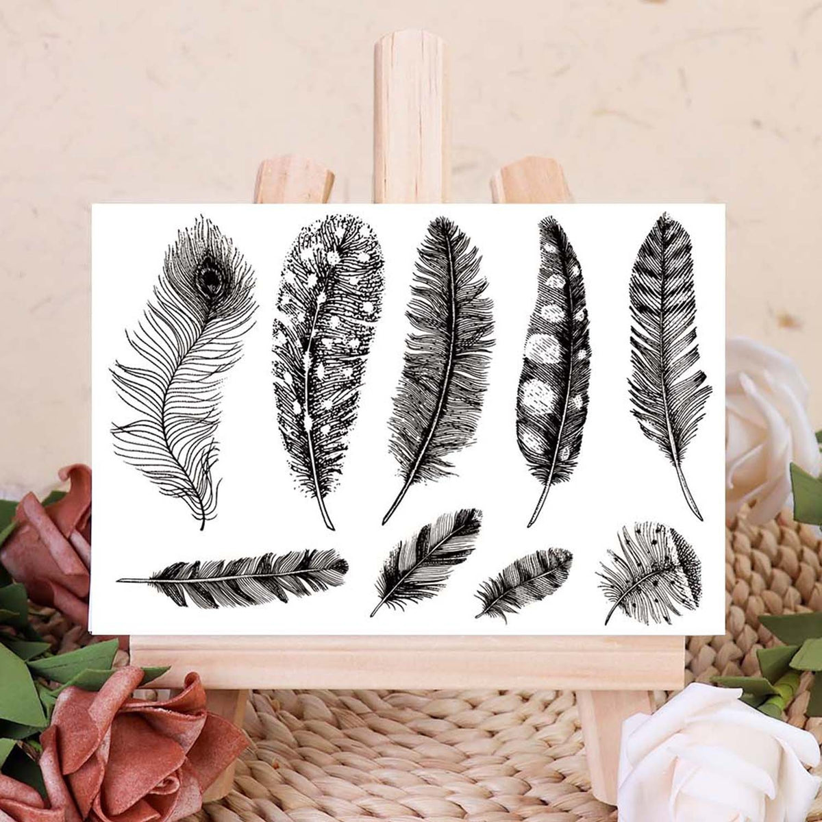 Feather Clear Silicone Stamps