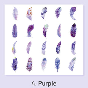 Feather Fantasy Series PVC Feather Stickers sku-4