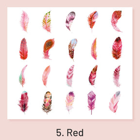Feather Fantasy Series PVC Feather Stickers sku-5