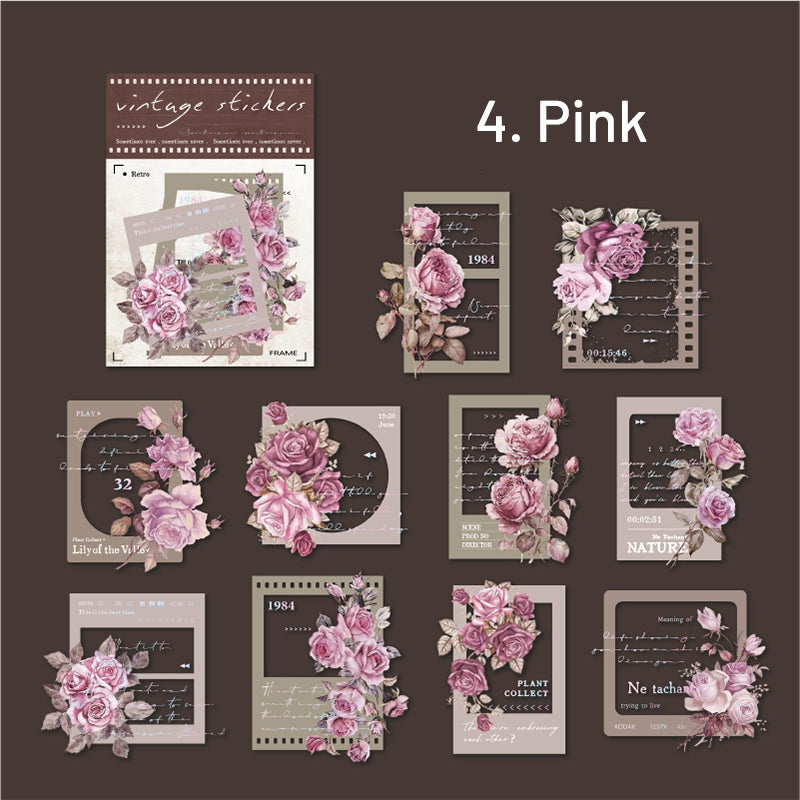 Film and Flower PET Stickers sku-4