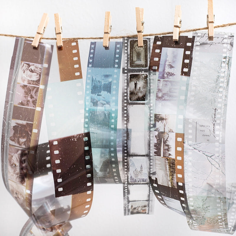 Film PET Tape Set (10 rolls) - Scenery, Winter, Autumn, Cat b1