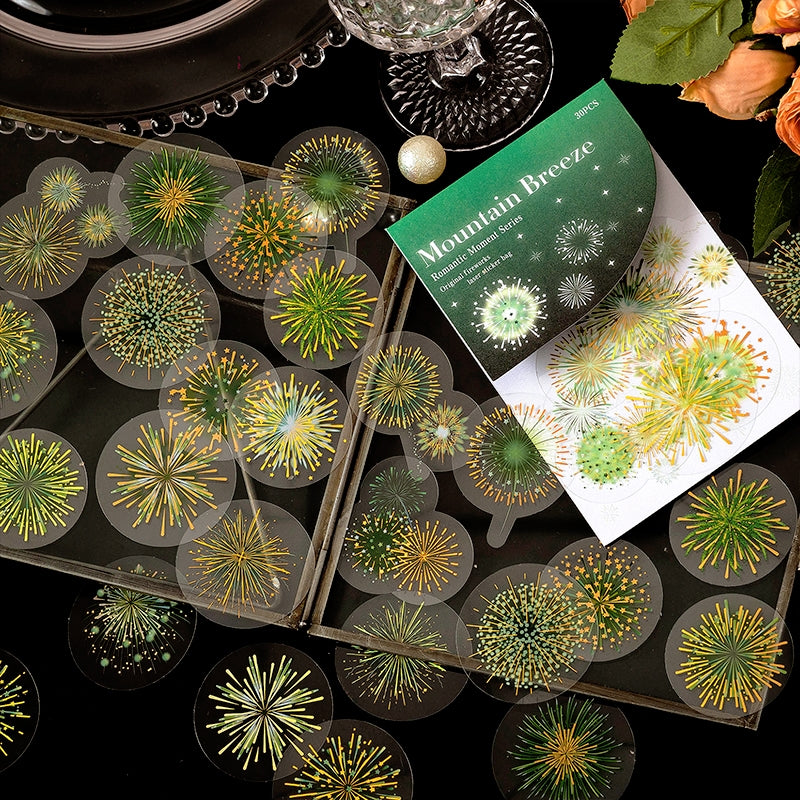 Fireworks Hot Stamping PET Stickers b3