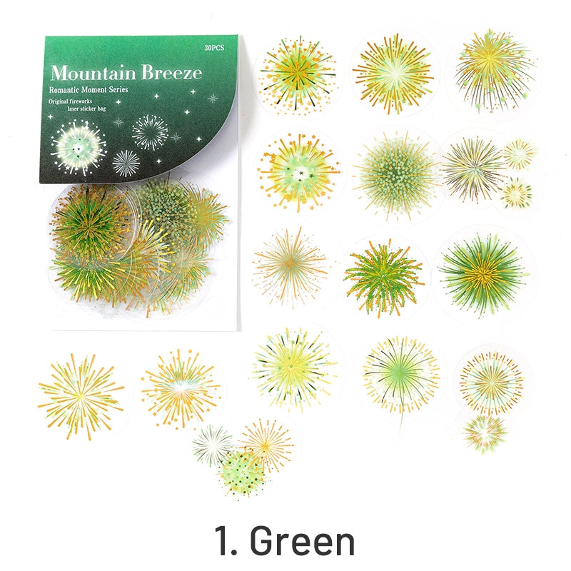 Fireworks Hot Stamping PET Stickers sku-1