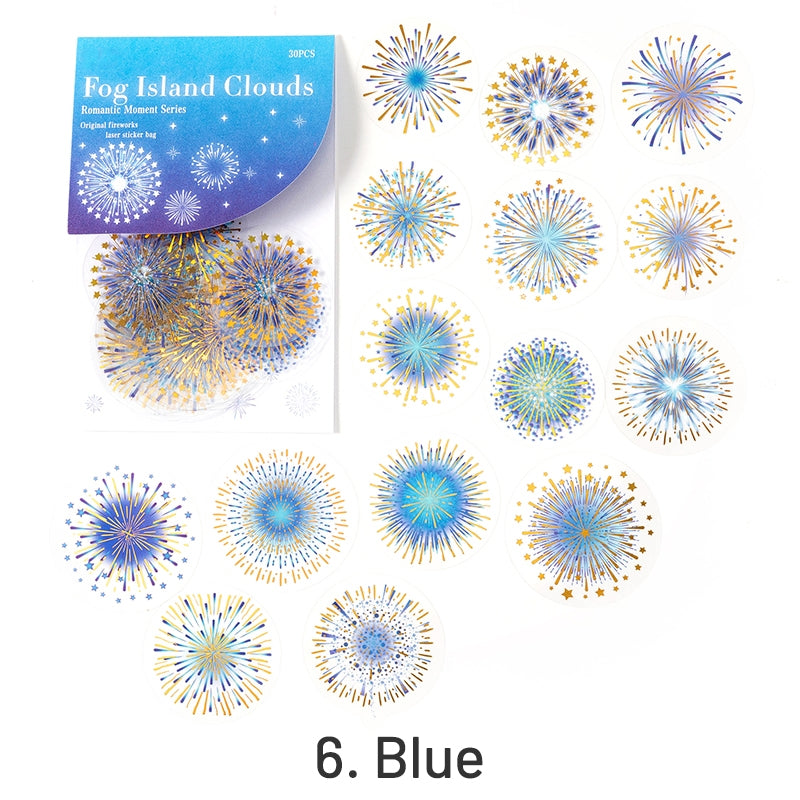 Fireworks Hot Stamping PET Stickers sku-6