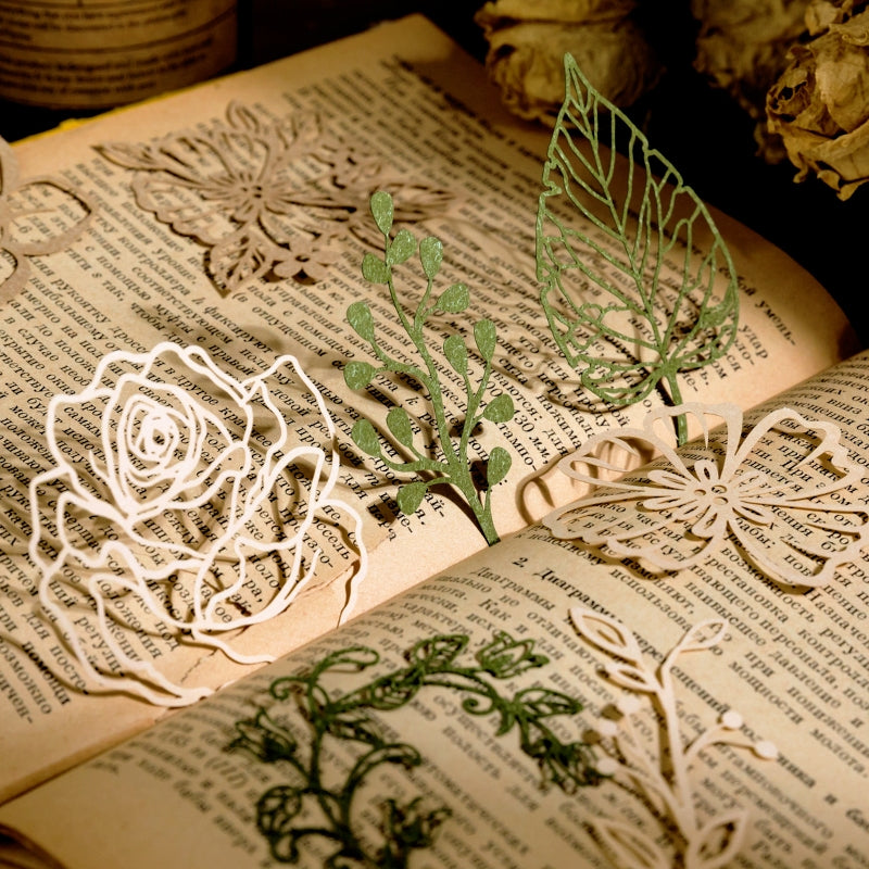Floating Flower Art Retro Hollow Background Paper c