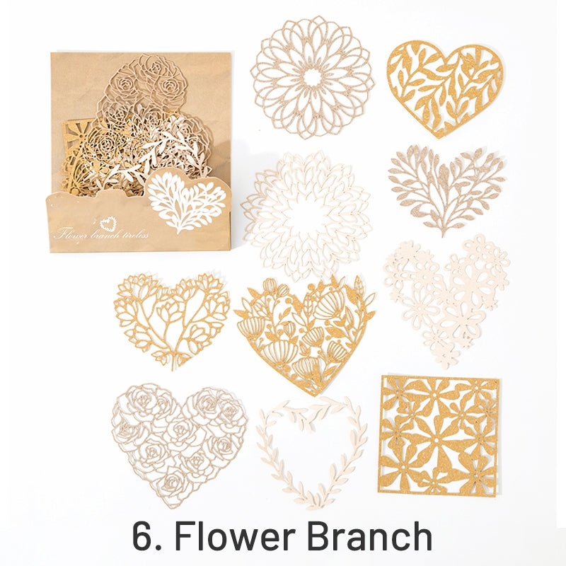 Floating Flower Art Retro Hollow Background Paper sku-6
