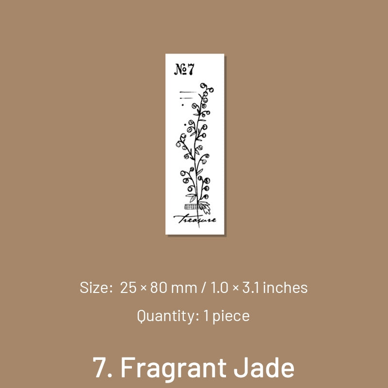 Flora Wooden Rubber Stamp - Daisy, Baby's Breath sku-7