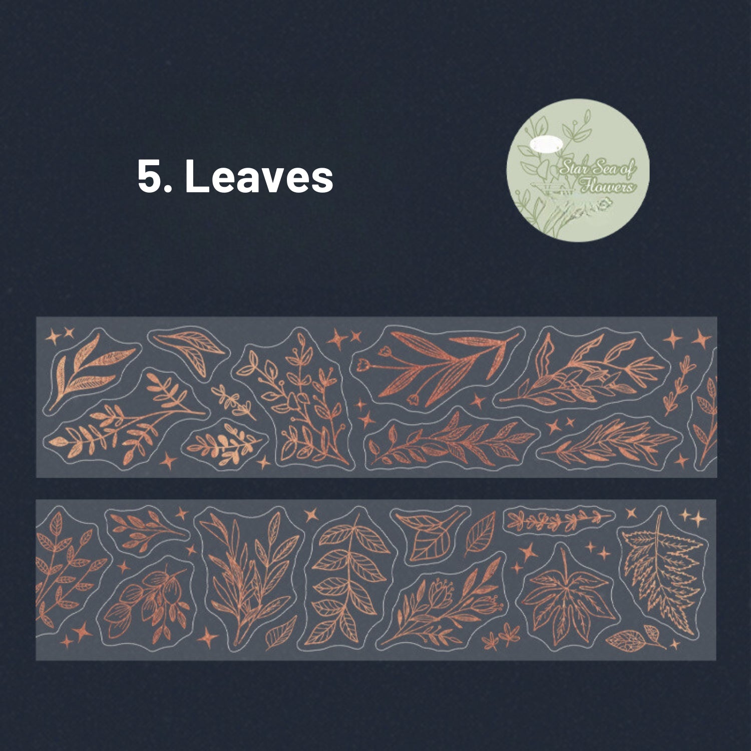 Floral Hot Stamping Decorative Tape10