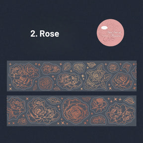 Floral Hot Stamping Decorative Tape7