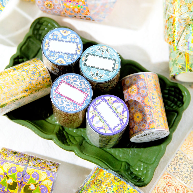 Floral Tile Pattern Collection Decorative PET Tape a2