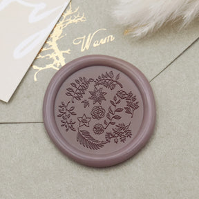 Floral Tile Pattern Wax Seal Stamp -2 1