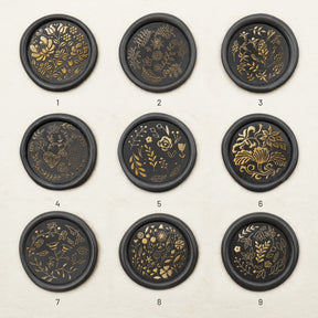 Floral Tile Pattern Wax Seal Stamp (9 Designs)sku1-9