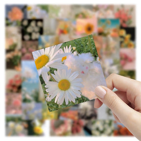 Flower and Sky Vinyl Stickers c