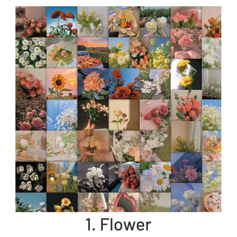 Flower and Sky Vinyl Stickers sku-1
