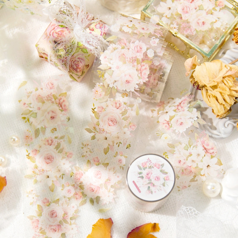 Flower Botanical PET Decorative Tape b2