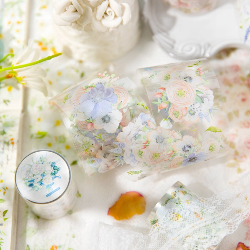Flower Botanical PET Decorative Tape b6