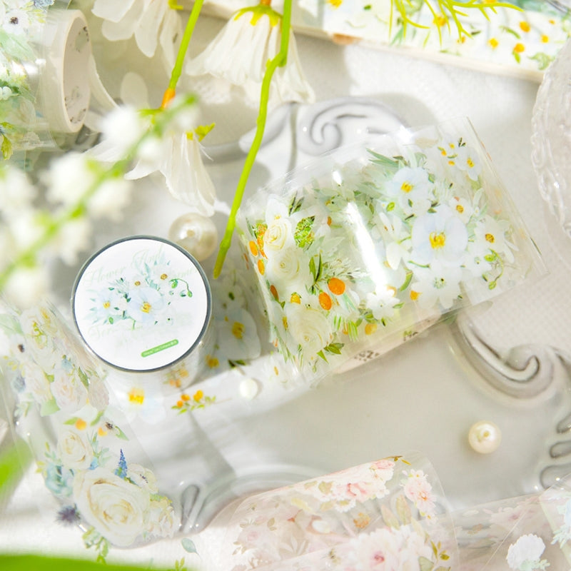 Flower Botanical PET Decorative Tape b7