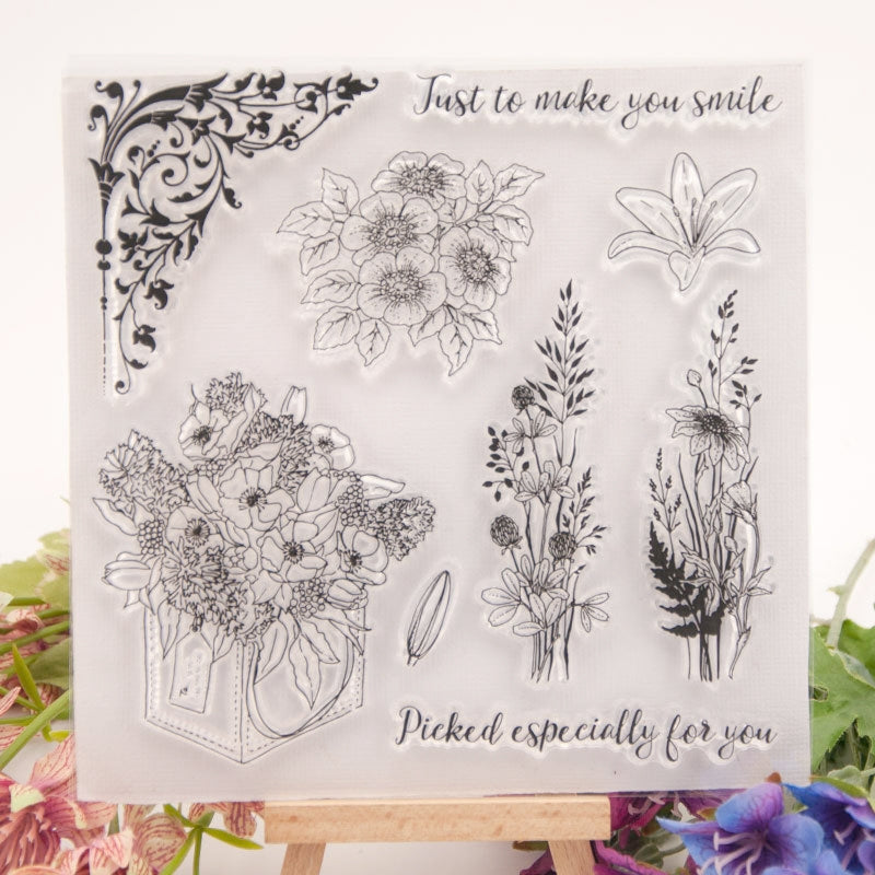 Flower Clear Silicone Stamp a
