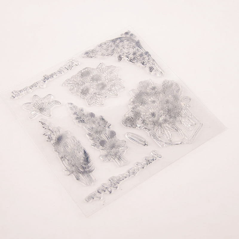 Flower Clear Silicone Stamp b4