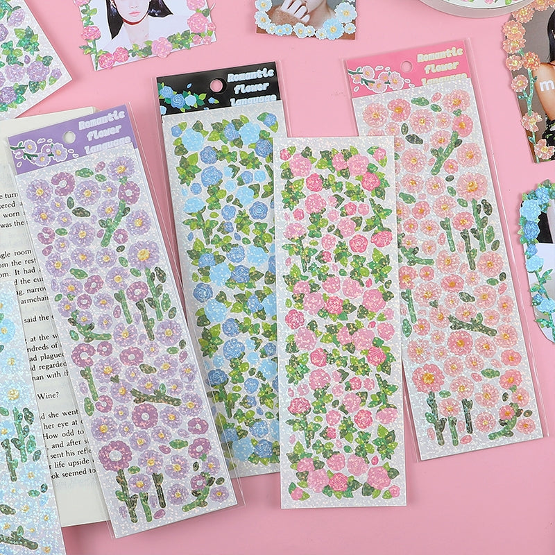 Flower Holographic PET Stickers b