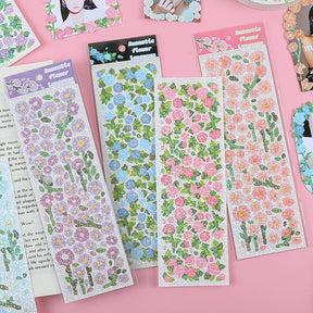Flower Holographic PET Stickers b