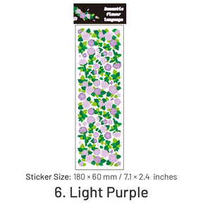 Flower Holographic PET Stickers sku-6