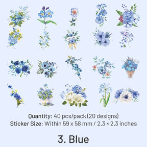 Flower PET Decorative Stickers sku-3