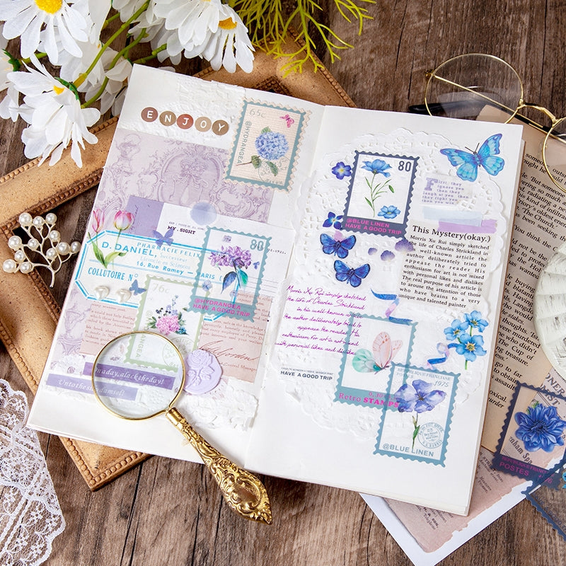 Flower Post Series PET Plant Stamp Sticker Pack b4