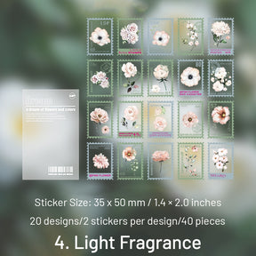 Flower Post Series PET Plant Stamp Sticker Pack sku-4