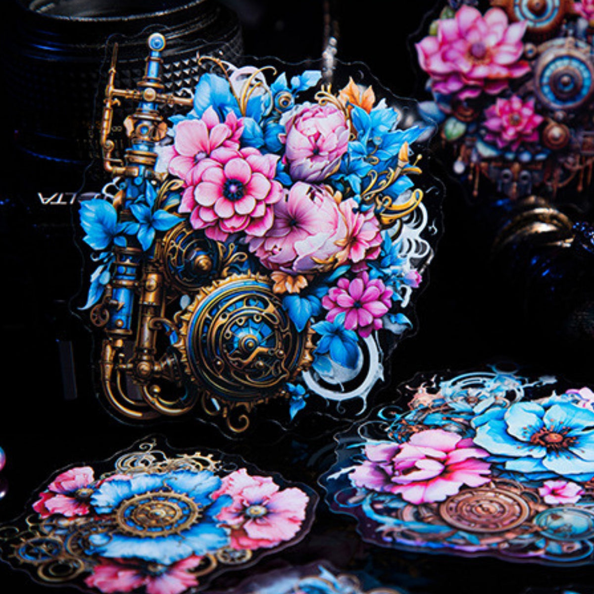 Flower Punk Series Punk Flower Wild Landscape Sticker Pack 17