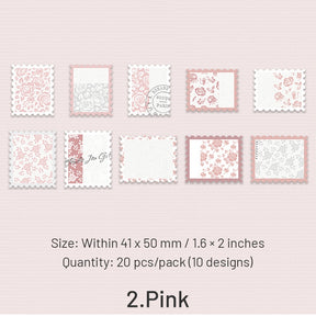 Flower Stamp-style Decorative Paper sku-2