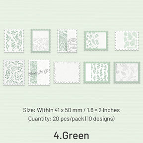 Flower Stamp-style Decorative Paper sku-4