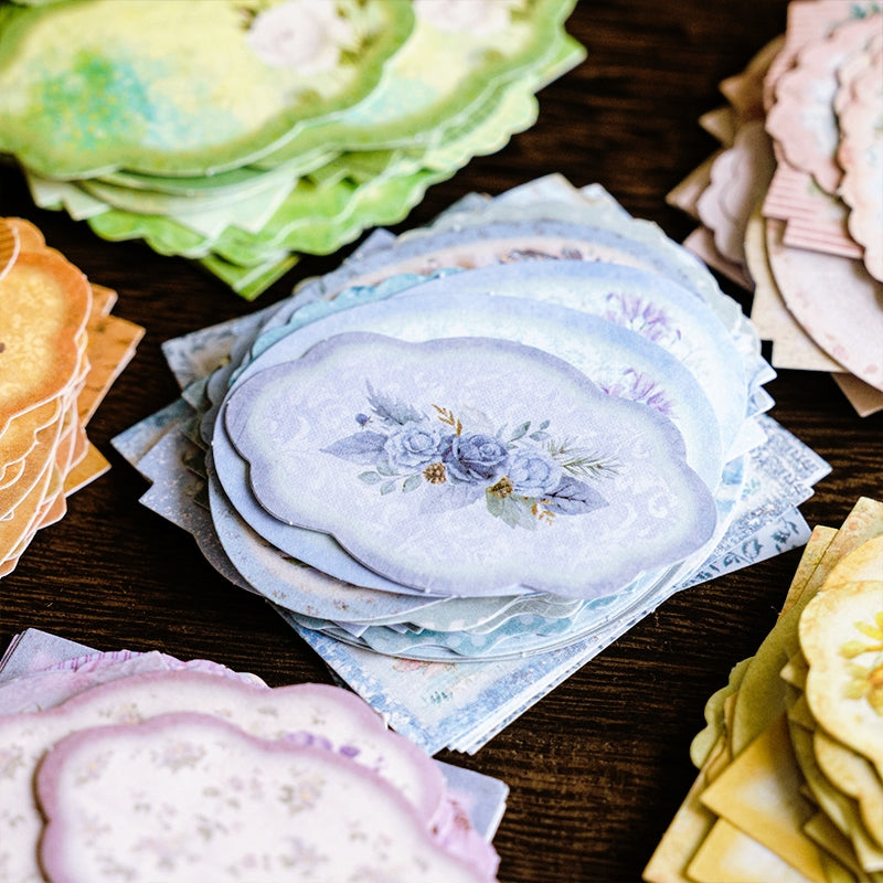 Flower Themed Label Stickers c