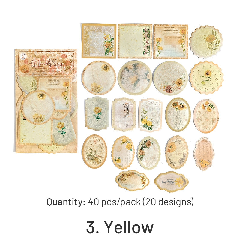 Flower Themed Label Stickers sku-3
