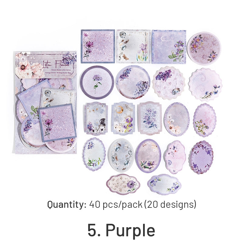 Flower Themed Label Stickers sku-5