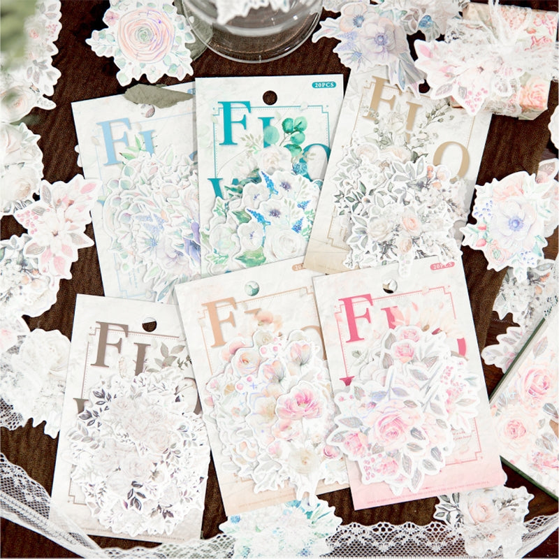 Flower-themed Washi Stickers a