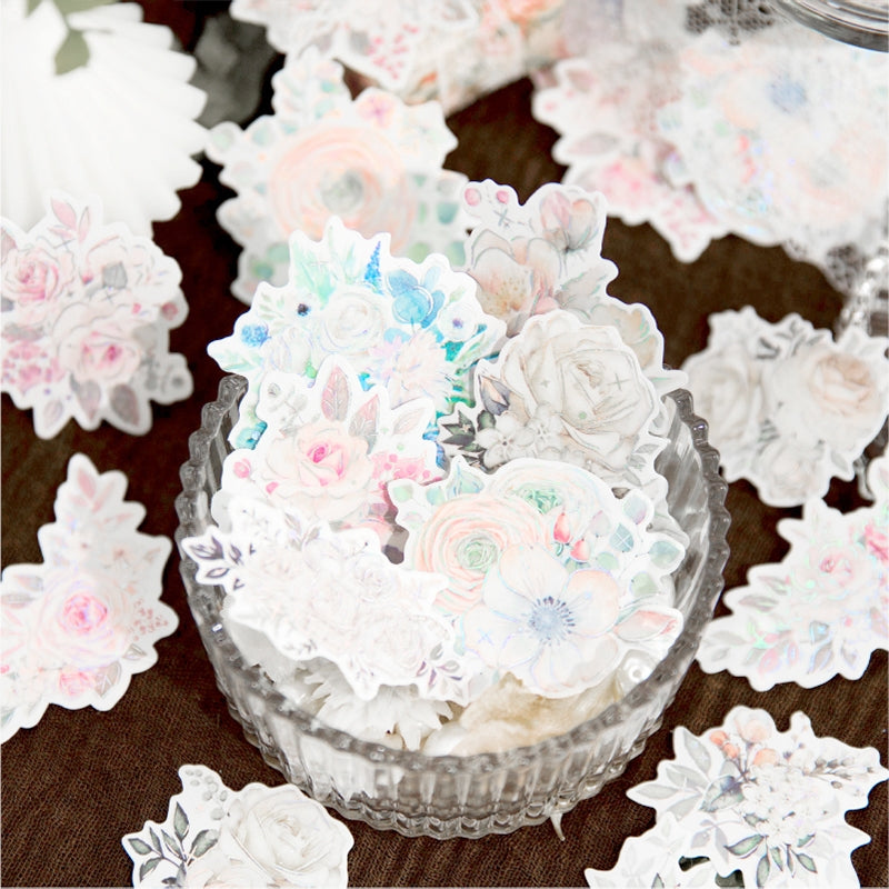 Flower-themed Washi Stickers b1