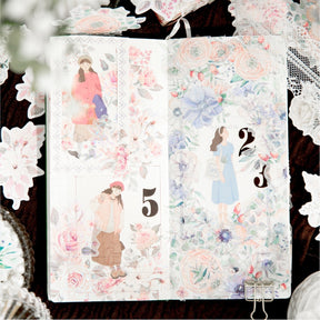 Flower-themed Washi Stickers b3