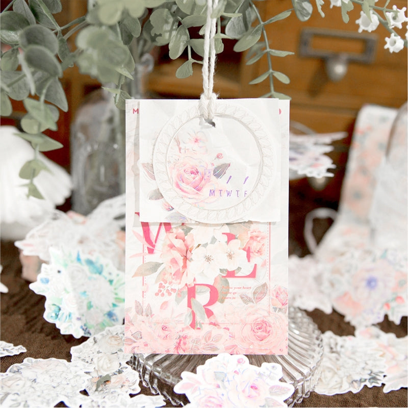 Flower-themed Washi Stickers b4