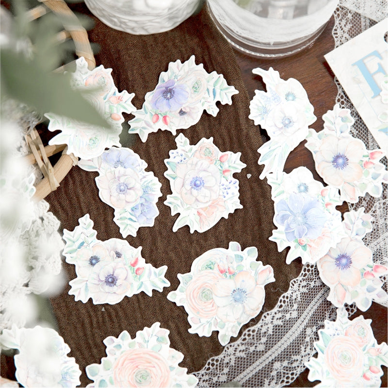 Flower-themed Washi Stickers b7