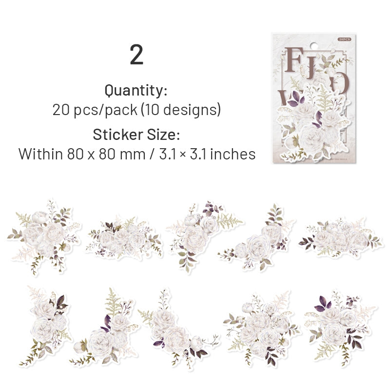 Flower-themed Washi Stickers sku-2
