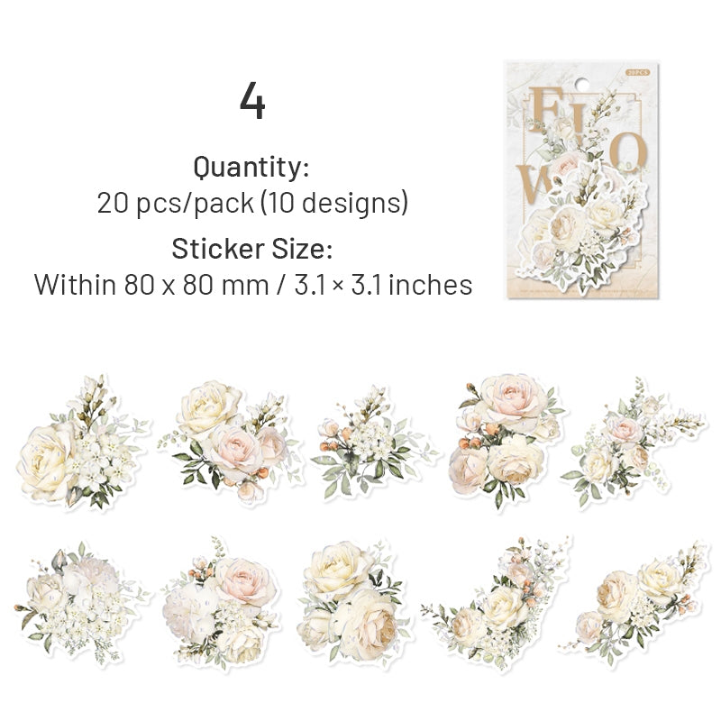 Flower-themed Washi Stickers sku-4