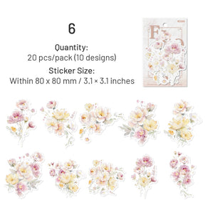 Flower-themed Washi Stickers sku-6