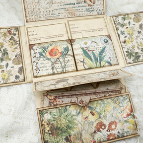 Flowers and Butterflies Handmade Junk Journal Folio Kit 13