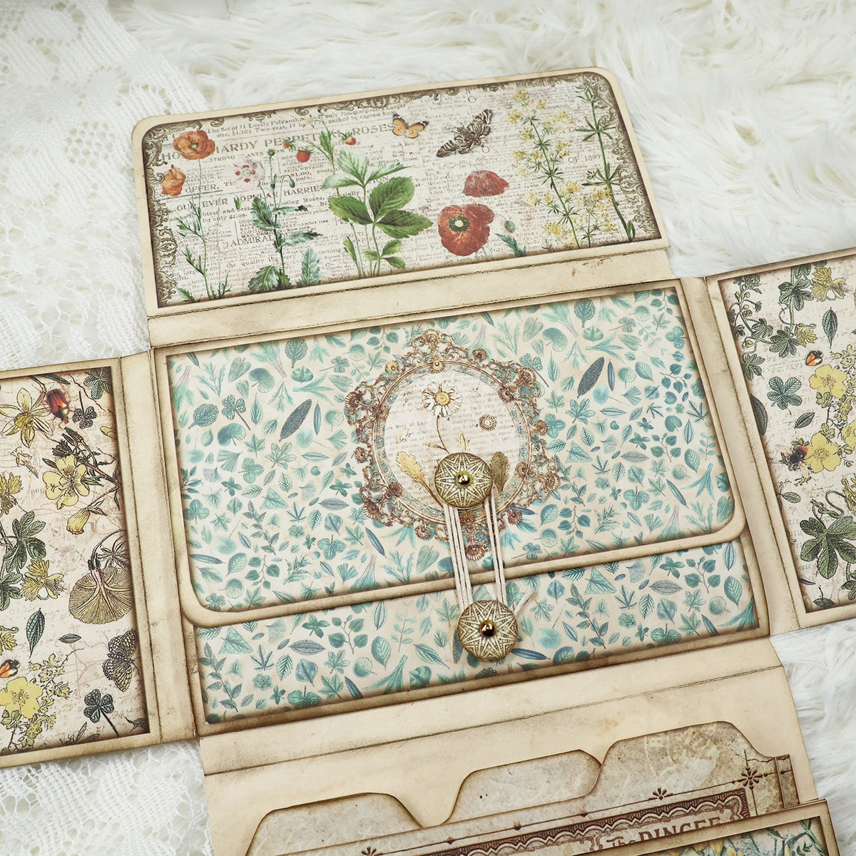 Flowers and Butterflies DIY Junk Journal Kit | Stamprints Folio ...