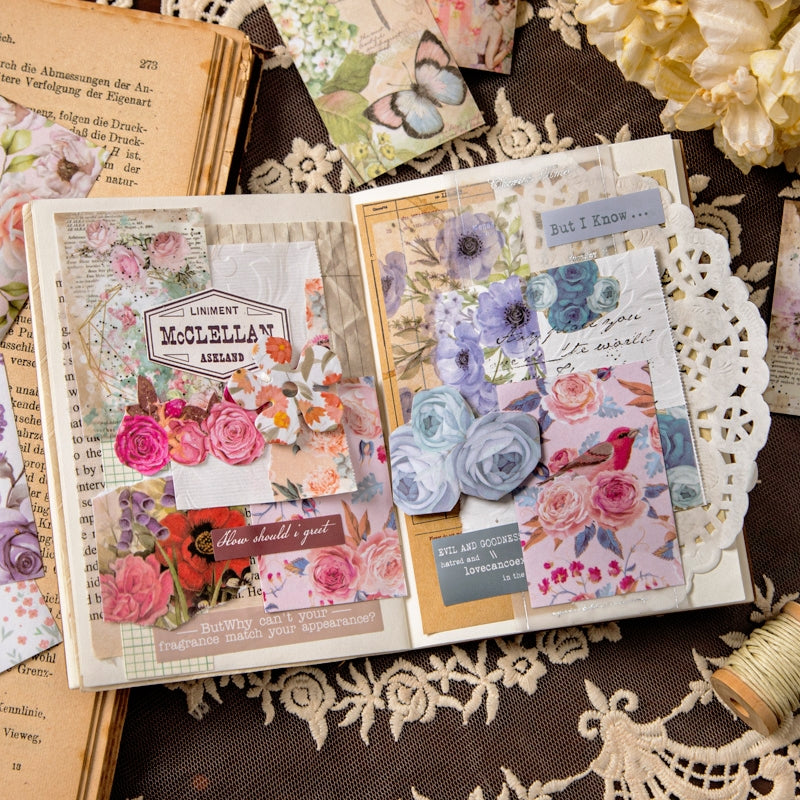 Flowers on Paper Series Floral Sticker Book b3